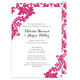 Raspberry Damask Invitations Image 6 of 7